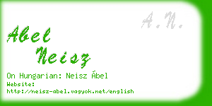 abel neisz business card